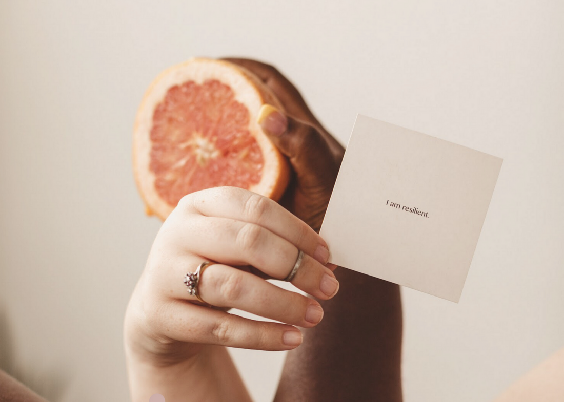 Supporting Someone with an STI - Grapefruit and Card