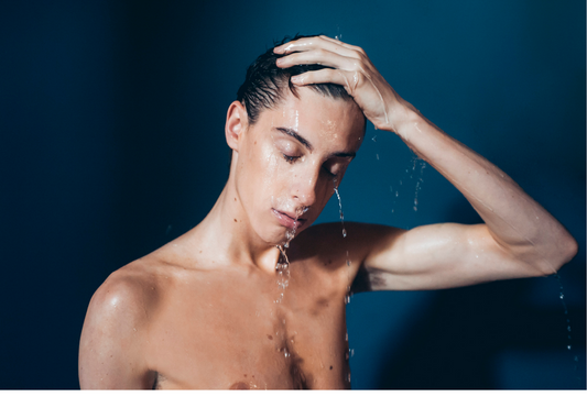Queer Dating Tips  -  Wet Topless Male Model 