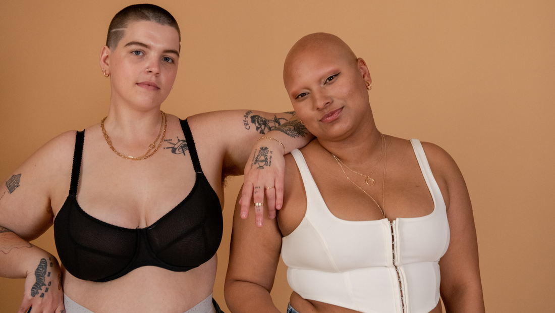 Preparing for Your OB/GYN Appointment - Two models in black and white bras