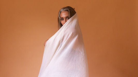 Adenomyosis Blog - Modeling wrapped in white towel