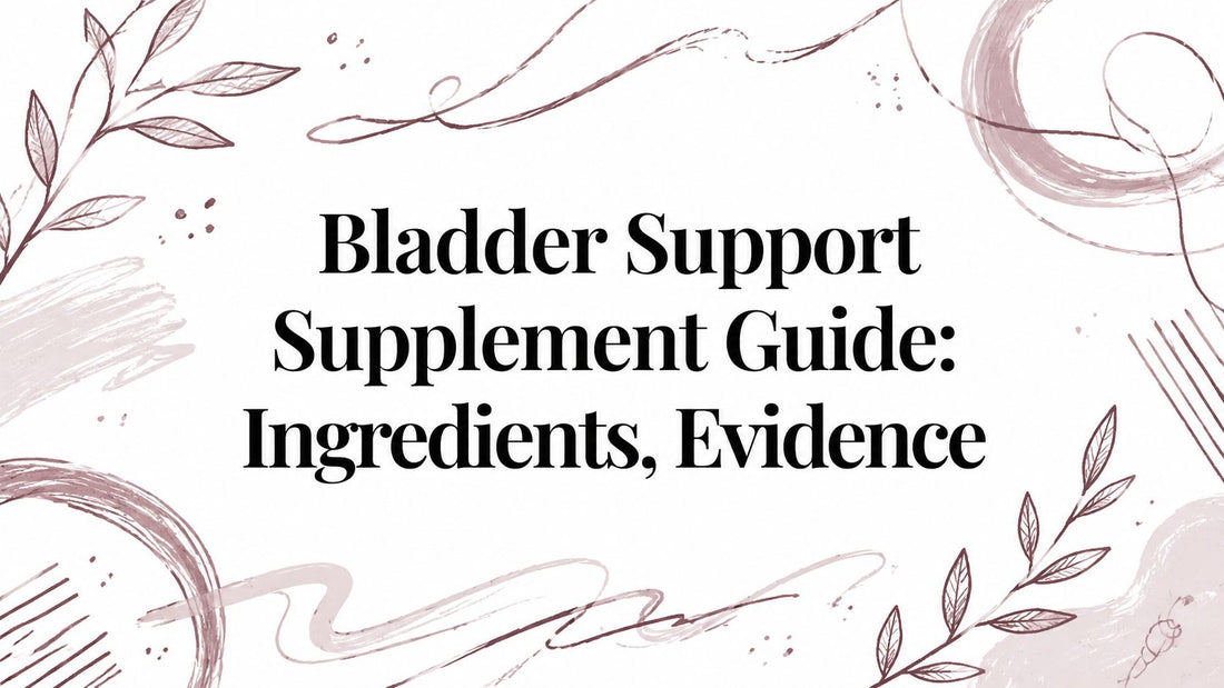Bladder Support Supplement Guide: Ingredients, Evidence