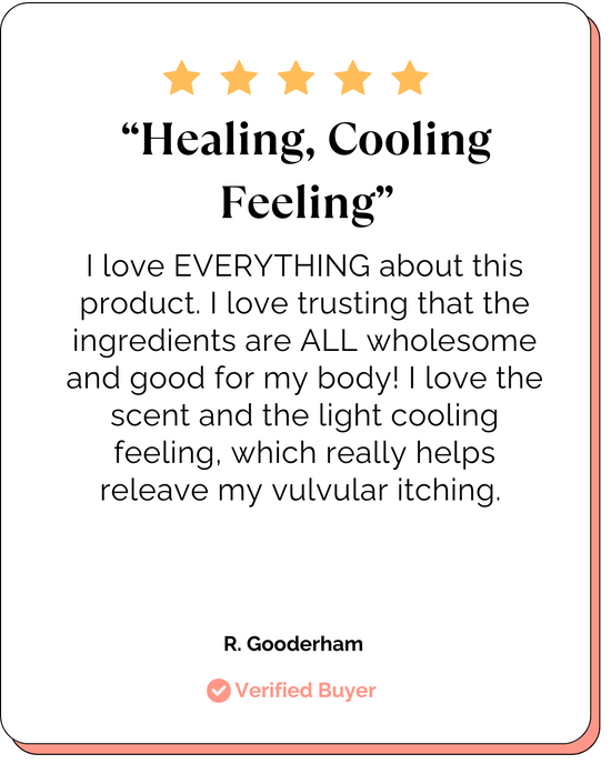 Healing, Cooling Feeling. 5 Star Review.