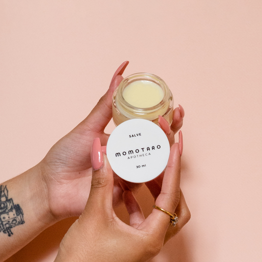 Momotaro Apotheca's Salve, Open and in Hand