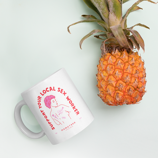 sylsw mug on side with a pineapple