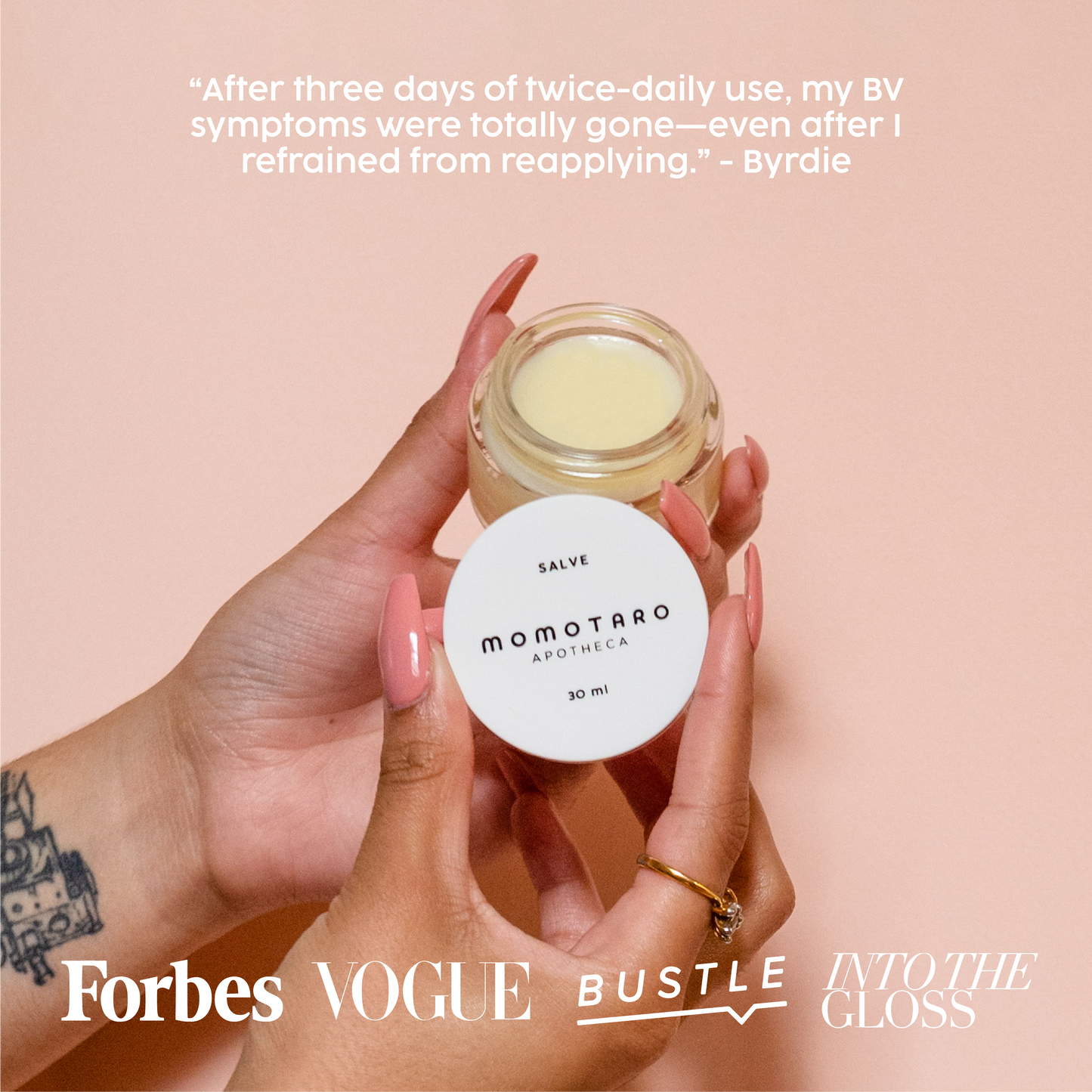 Our Salve is featured by Forbes, Vogue, Bustle, Into the Gloss