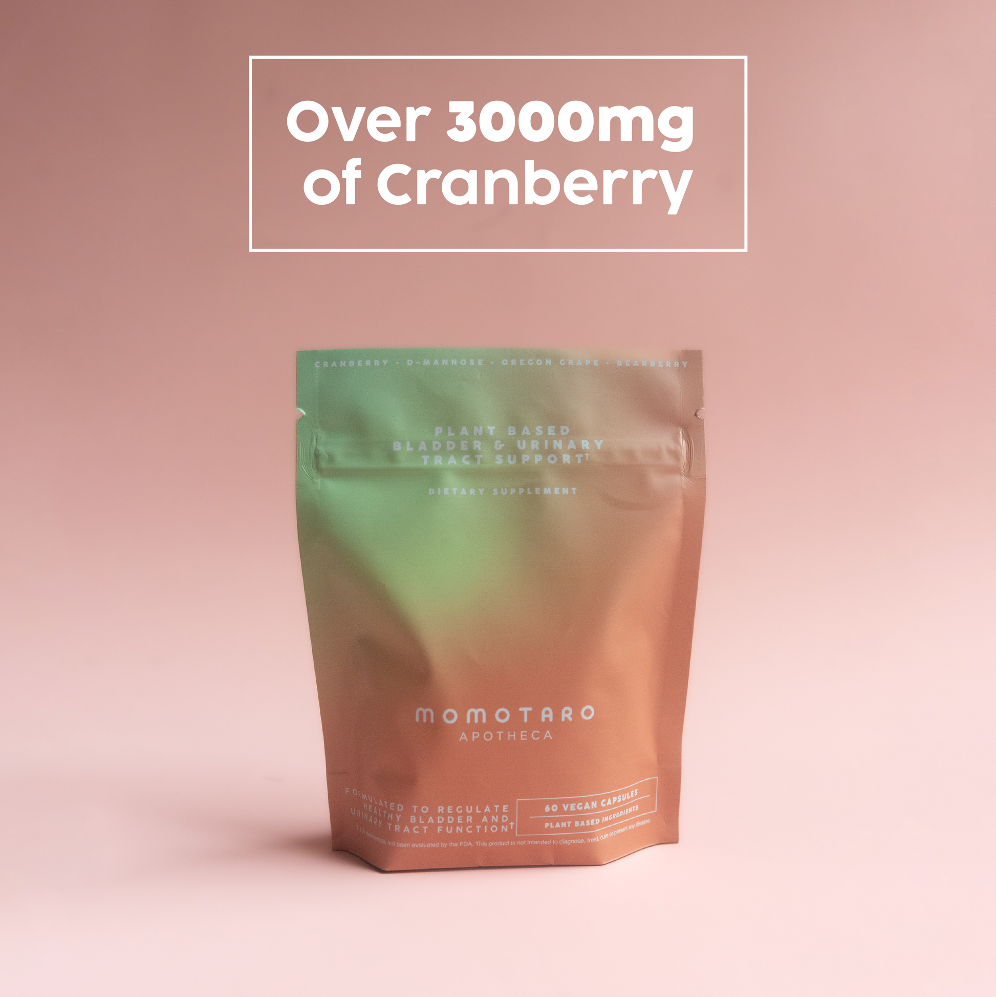 Momotaro Apotheca's Supplement has 3000mg of Cranberry